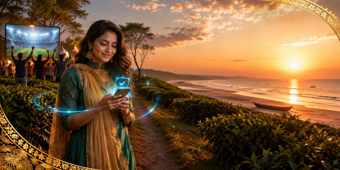 কক্সবাজার চা-বাগানে মোবাইলে ক্যাসিনো উপভোগ করছেন একজন ব্যবহারকারী