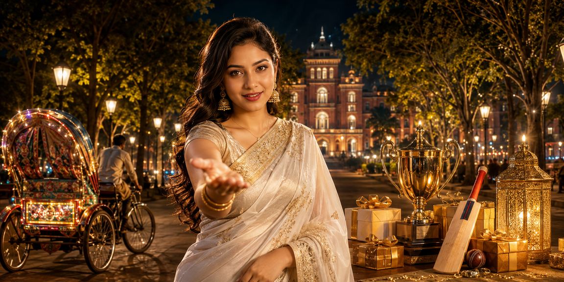 ঢাকায় ক্রিকেট বেটিং উপভোগ করছেন একজন তরুণী